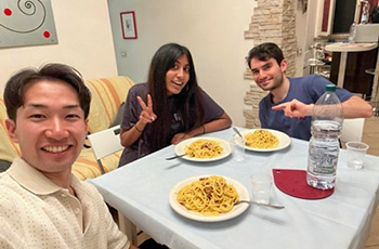 ローマで友人と6年ぶりの再会